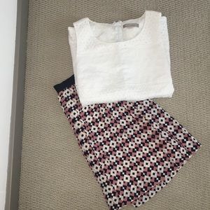 Like New 100% silk pleated skirt